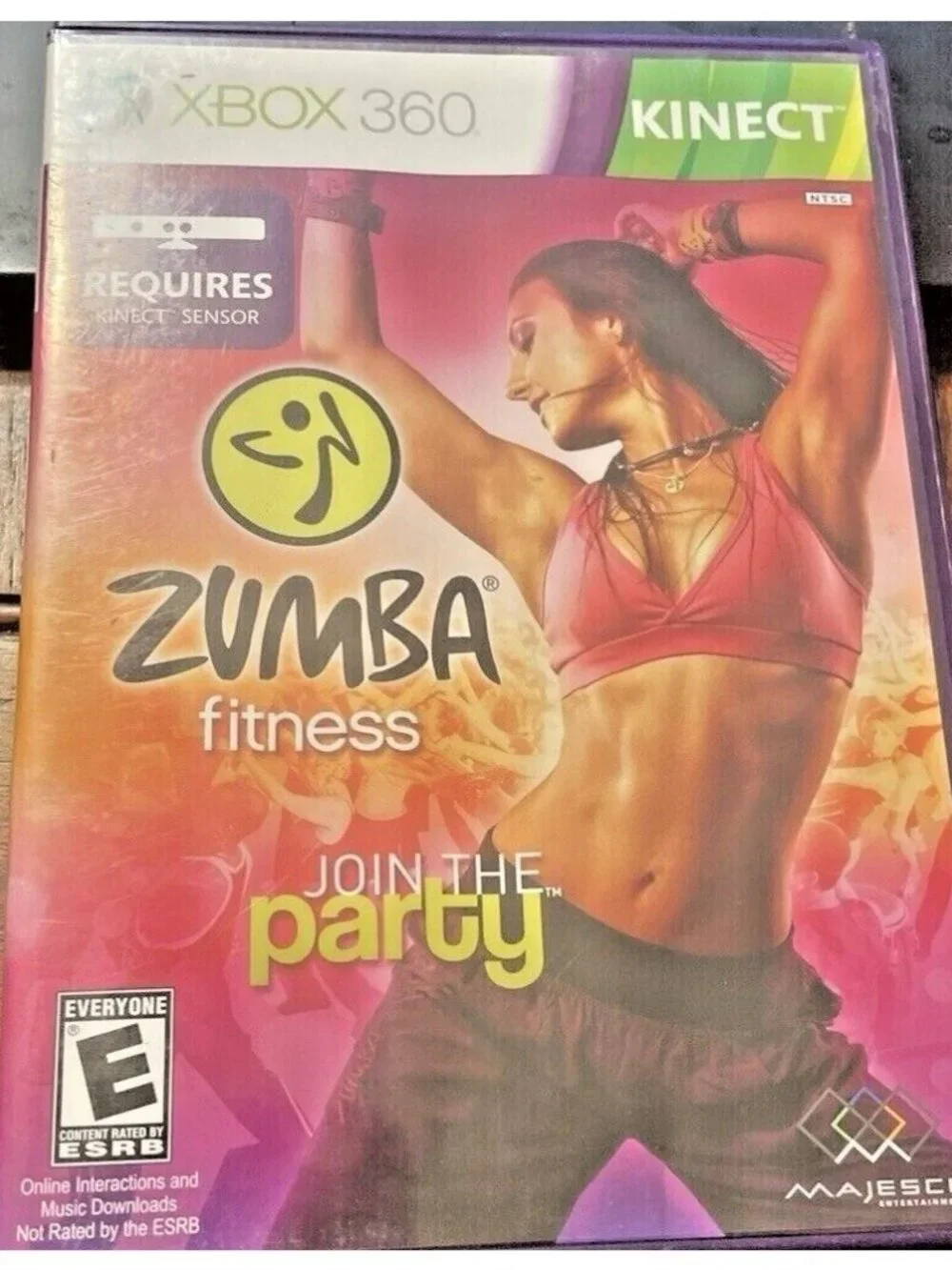 Vintage XBOX 360 Kinect Zumba Fitness Microsoft Join The Party Used